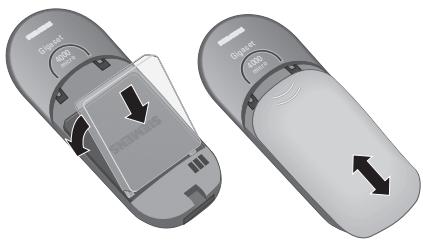 SIEMENS GIGASET 4000 MICRO - Akku einlegen - 1