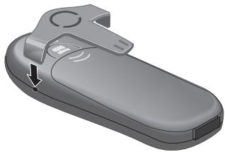 SIEMENS GIGASET 4000 MICRO - Applicare la clip da cintura - 1