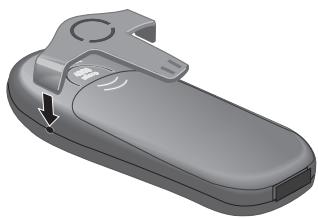 SIEMENS GIGASET 4000 MICRO - Attaching the belt clip - 1