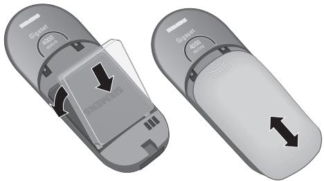 SIEMENS GIGASET 4000 MICRO - Handset in gebruik nemen Inhoud van de verpakking - 1