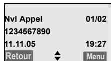 SIEMENS GIGASET C455 - Entrée de liste - 1