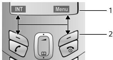 SIEMENS GIGASET C455 - Touches écran - 1