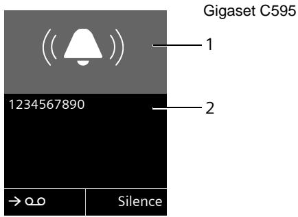 SIEMENS GIGASET C595 - Affichage du numéro de l'appelant - 2