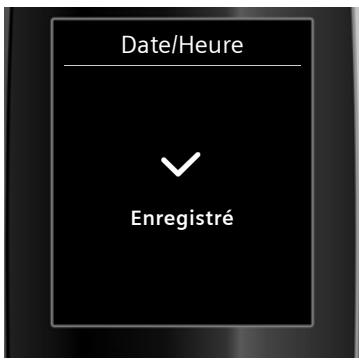 SIEMENS GIGASET C595 - Réglage de la date et de l'heure - 7