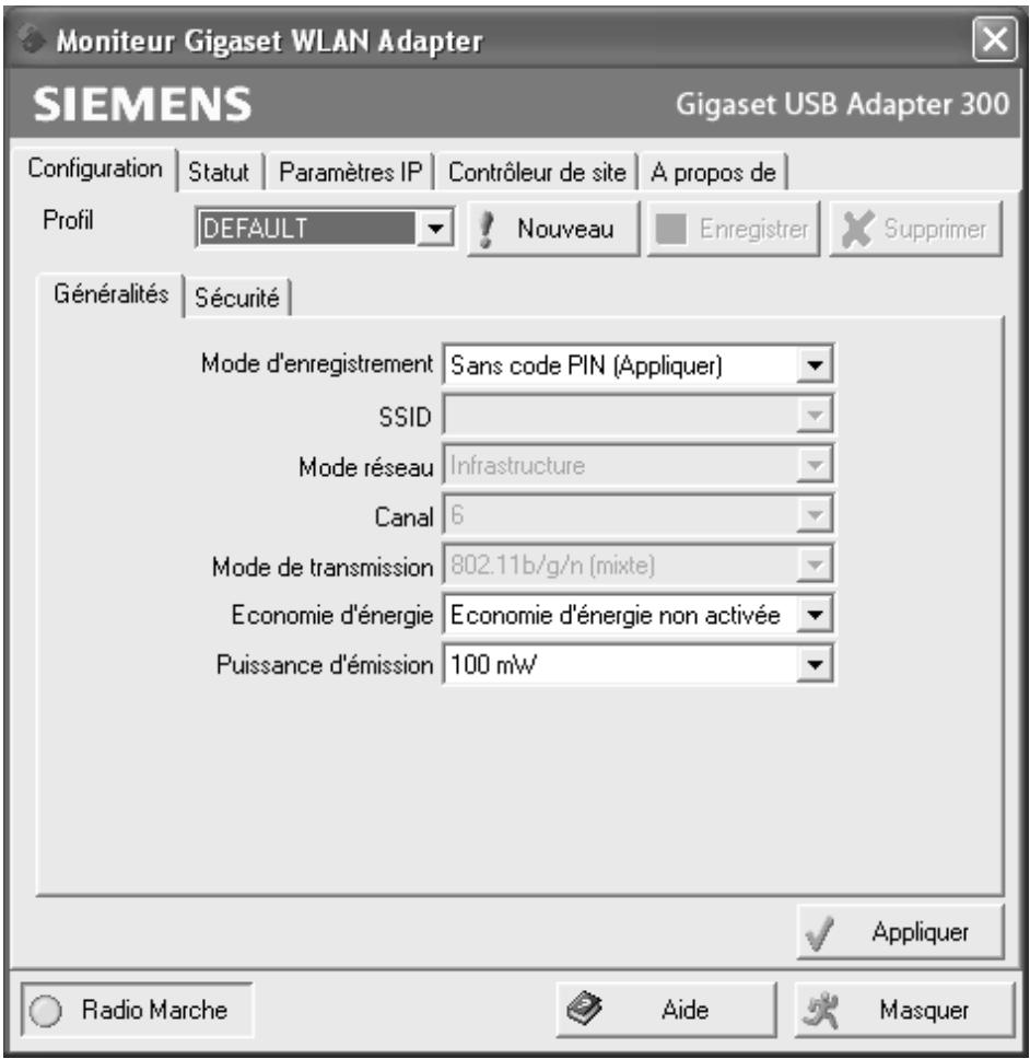 SIEMENS GIGASET USB ADAPTER 300 - Configuration avec WPS - 1
