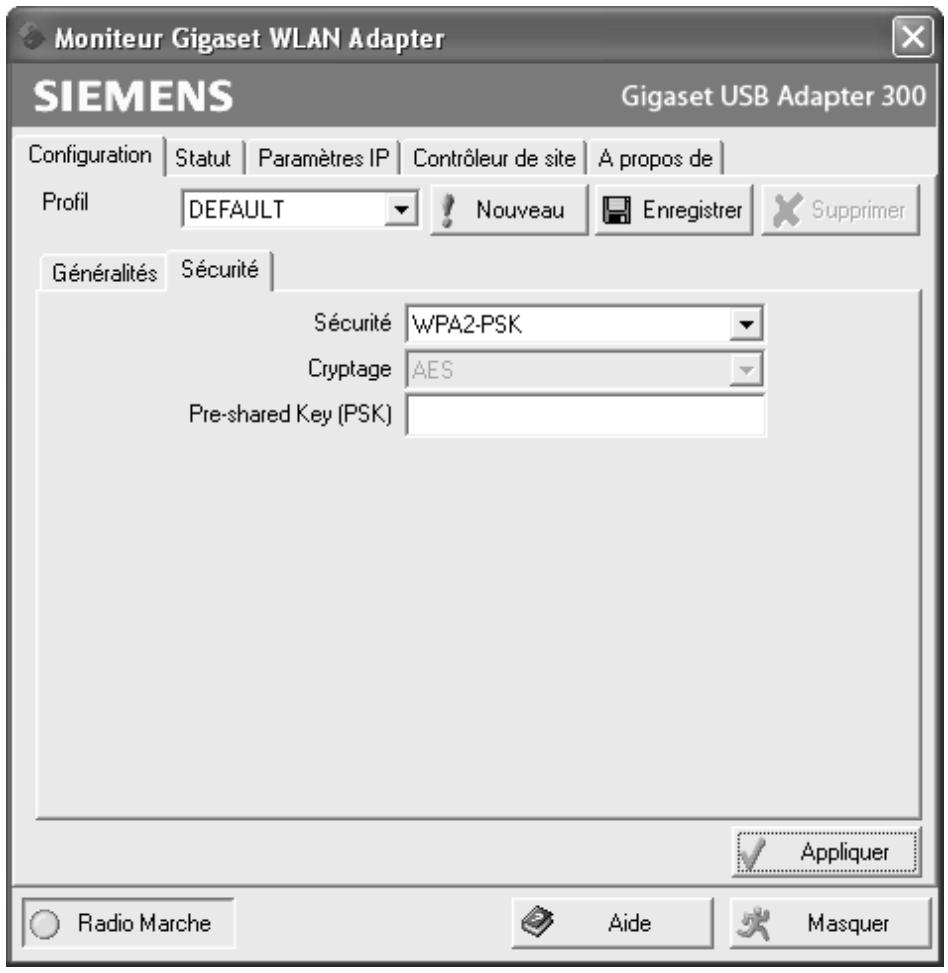 SIEMENS GIGASET USB ADAPTER 300 - WPA2-PSK/WPA-PSK - 1