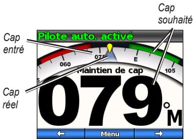 GARMIN GHC 10 HELM CONTROL DISPLAY - Réglage manuel du cap - 1