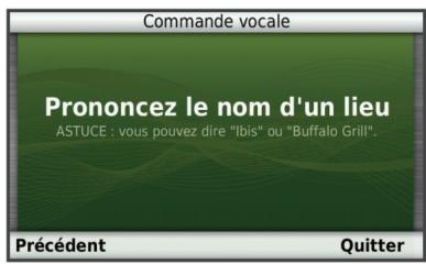 GARMIN DĒZL 760LMT - Démarrage d'un itinéraire à l'aide d'une commande vocale - 1