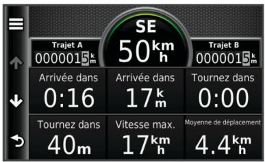 GARMIN DĒZL 760LMT - Affichage d'informations sur le trajet - 1