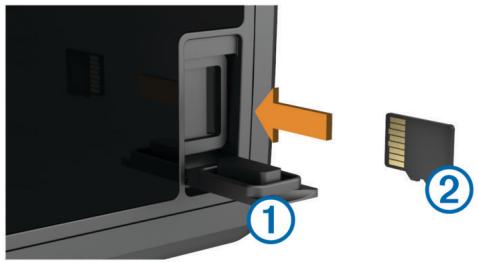 GARMIN ECHOMAP 70DV - Insertion de cartes mémoire - 1
