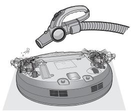 LG HOM-BOT VR1012W - Message sonore "Veuillez vérifier la brosse - 1