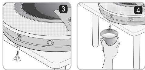 LG HOM-BOT VR1012W - Manipulation des brosses latérales - 3