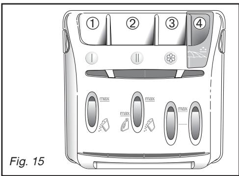 VEDETTE VLT4137 - - CHARGEMENT DES PRODUITS DE LAVAGE (Fig. 15) - 1