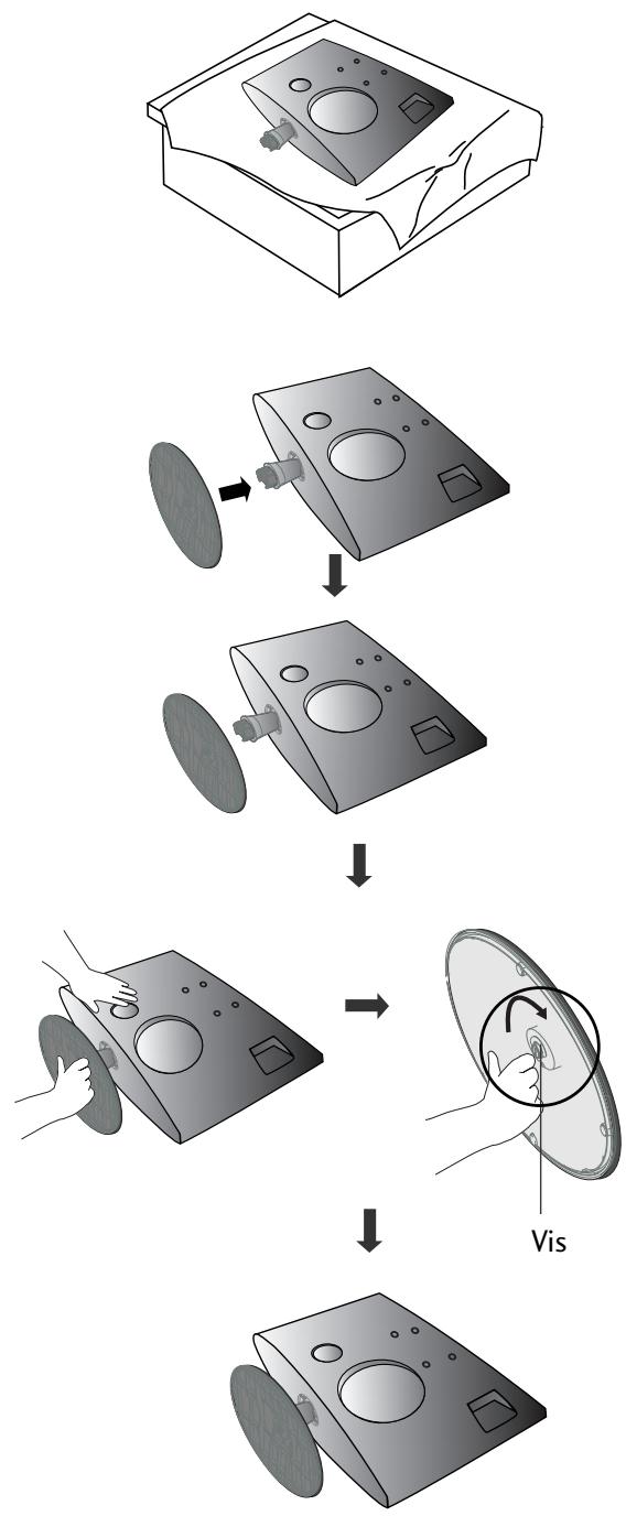 LG M227WDP - INSTALLATION DU SOCLE - 2