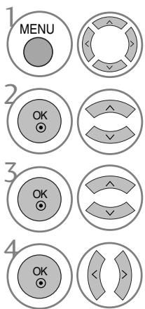 1 MENU 2 OK 3 OK 4 OK