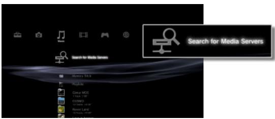 LG N2R1D - Rechercher des serveurs DLNA manuellement sur la PS3™ - 1