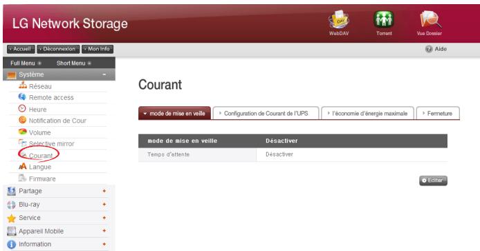 LG N2R1D - Gestion de l'alimentation - 1