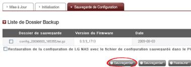 LG N2R1D - Sauvegardez les fichiers de configuration sur le PC - 1