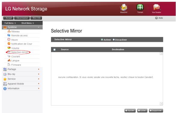 LG N2R1D - Mirroring sélectif (Protection sélective des données basée sur dossiers) - 1