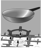 BOSCH PCR915B91E - Additional wok pan support Wok pan - 1