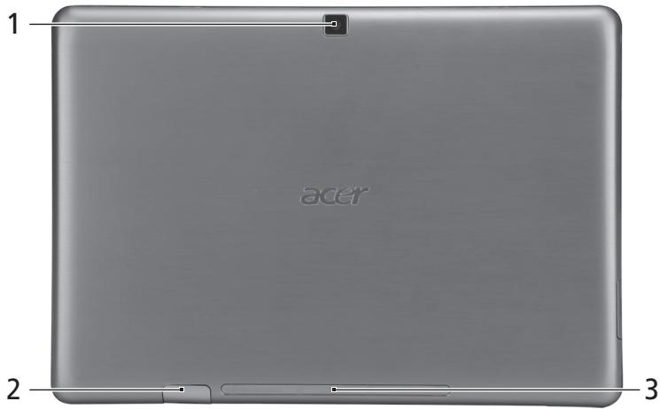 ACER W500 - Vue arrière - 1