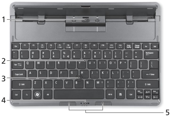ACER W500 - Vue supérieure - 1