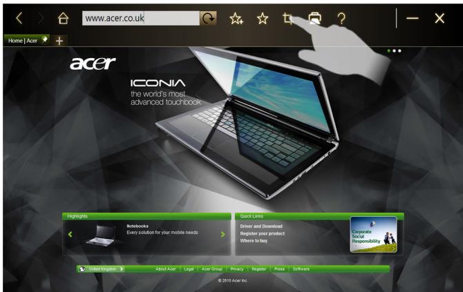 ACER W500 - Modifier les pages - 1