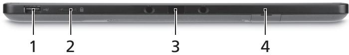 ACER W500 - Vue inférieure - 1
