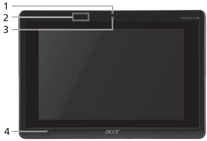ACER W500 - Vue frontale - 1