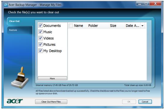 ACER W500 - Acer backup manager - 2