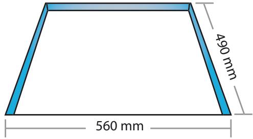 CANDY PVS 606 - Worktop cut-out dimensions - 2
