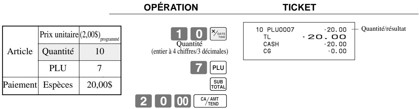 CASIO SE-S300 - Pour programmer le type de taxe de chaque PLU - 6