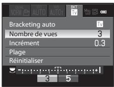 NIKON COOLPIX P7100 - BKT Bracketing (Prise de vue en continu en modifiant la vitesse d'obturation, la Sensibilité et la Balance des blancs) - 2
