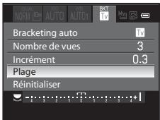 NIKON COOLPIX P7100 - BKT Bracketing (Prise de vue en continu en modifiant la vitesse d'obturation, la Sensibilité et la Balance des blancs) - 4