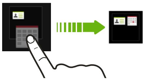 HTC DESIRE 628 - Grouping apps on the widget panel and launch bar - 1