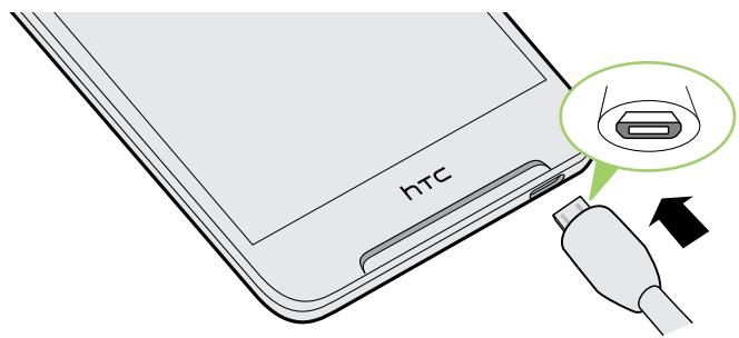 HTC DESIRE 628 - Charging the battery - 2