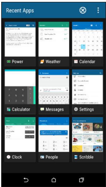 HTC DESIRE 628 - Switching between recently opened apps - 1