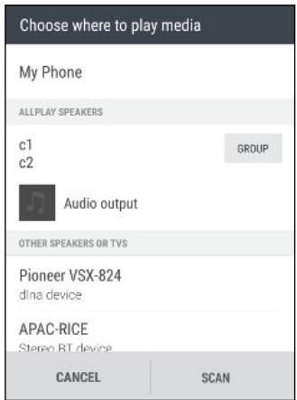 HTC DESIRE 628 - Streaming music to speakers powered by the Qualcomm AllPlay smart media platform - 1