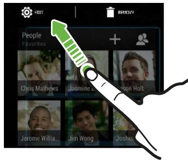 HTC DESIRE 628 - Changing the settings of a widget - 1
