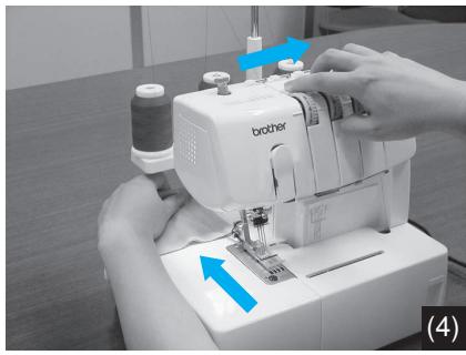 BROTHER 2340CV - Retrait du tissu de la machine - 6