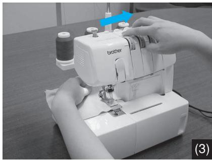 BROTHER 2340CV - Retrait du tissu de la machine - 5