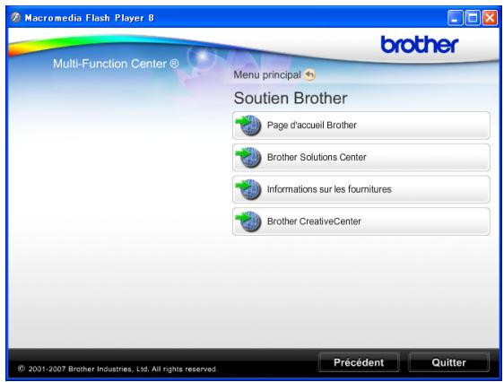 BROTHER DCP-195C - Accès au support Brother (Windows®) - 1