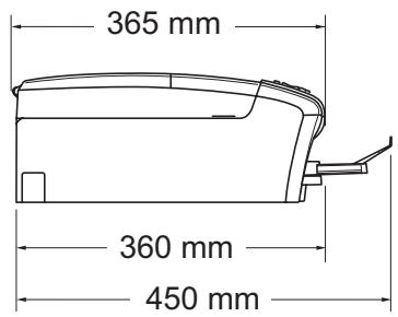 BROTHER DCP-195C - Dimensions - 2