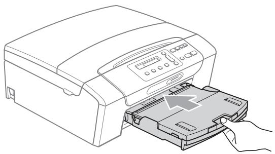 BROTHER DCP-195C - Poussez lentement et entièrement le bac à papier dans l'appareil. - 1