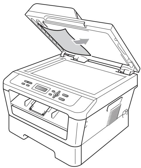BROTHER DCP-7065DN - Le document est coincé sous le capot document (pour DCP-7065DN) - 1