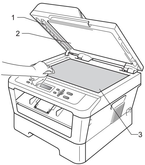 BROTHER DCP-7065DN - Nettoyage de la vitre du scanner - 1