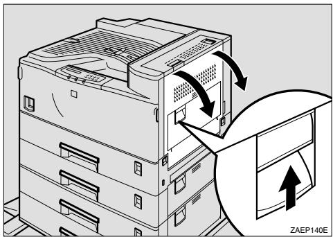 BROTHER HL-3260N - Ouvrez le capot droit en soulevant le loquet. - 1