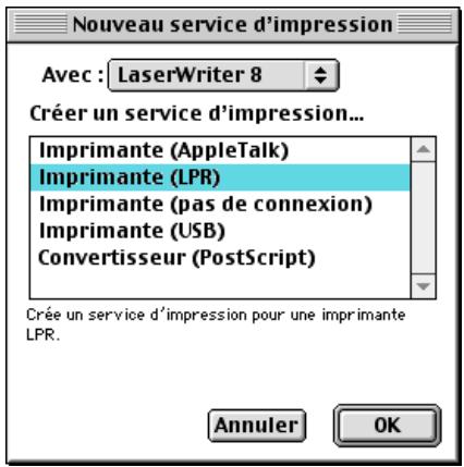 BROTHER NC-6100H - Comment sélectionner le serveur d'impression (TCP/IP) - 1