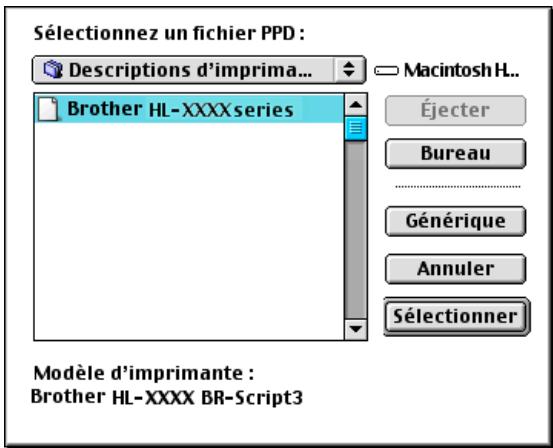 BROTHER NC-6100H - Comment sélectionner le serveur d'impression (TCP/IP) - 3