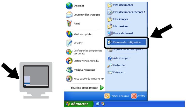 Internet Courrier électronique Paint Windows Update WordPad Configurer les programmes par défaut Lecteur Windows Media Windows Messenger Visite guidée de Windows XP Tous les programmes Mes documents Mes documents récents > Mes images Ma musique Poste de travail Panneau de configuration Implémentes et télécopleurs Aide et support Rechercher Exécuter... Fermer la session Arrêter démarrer